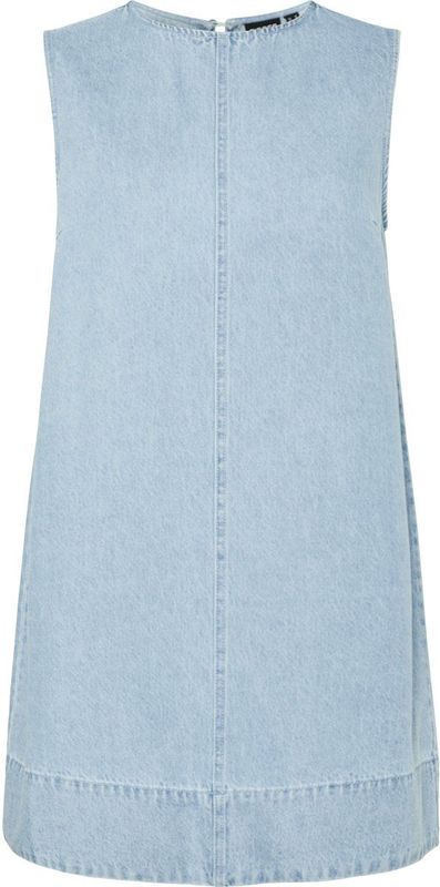 Pcflora - Mini Denim - Spijkerjurk - Mouwloos - Korte Lengte - Relaxed Fit