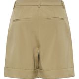 PIECES - Korte Broek - Kaki - Polyester - Slim Fit