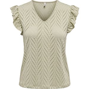 ONLY - ONLSMILLA - Blouse - Grijs - Katoen