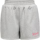 Only - Gedrukte Bermuda Shorts - Dames - Grijs - Katoen