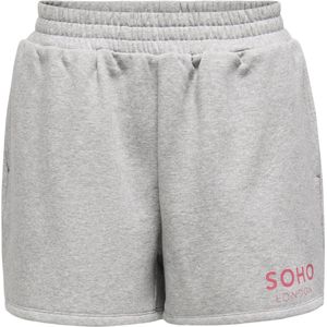 Only - Onlcora Print Shorts - Korte Broek - Grijs Melee - 70% Katoen, 30% Polyester