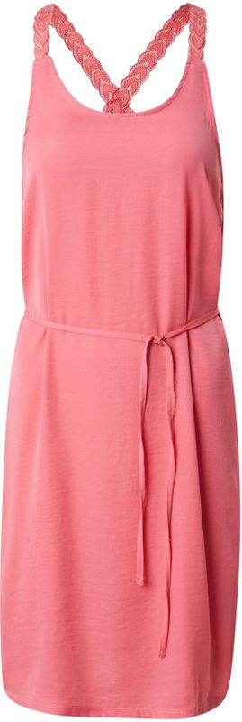 Jerseyjurken - Effen - Ronde Hals - Gevoerde Zoom/Rand - Kant