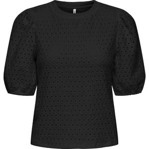 Broderie Anglaise - T-shirt - Wit - Katoen - Regular Fit