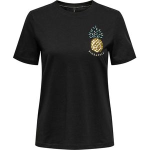 ONLY - ONLKITA LIFE REG PINEAPPLE TOP - Dames - T-shirt - Groen - Katoen