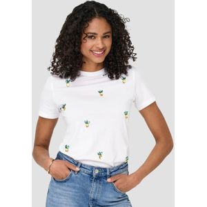 T-shirt - O-hals - Korte Mouwen - Regular Fit - Katoen