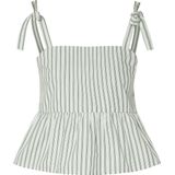 PIECES Top 'PCTaelyn'  mintgroen / zwart / wit