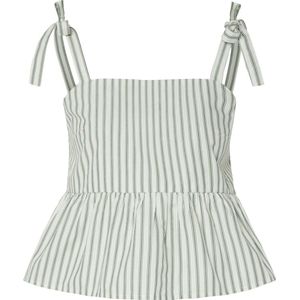 PIECES Top 'PCTaelyn'  mintgroen / zwart / wit