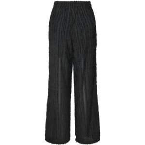 PIECES - PCTOBINE - Damesbroek - Zwart - Wide Leg High Waist