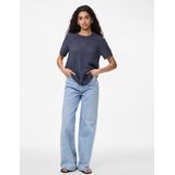 Pcscout - Gebreide Top - Ronde Hals - Korte Mouwen