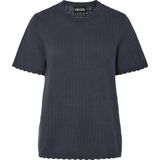 Pcscout - Gebreide Top - Ronde Hals - Korte Mouwen