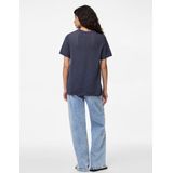 Pcscout - Gebreide Top - Ronde Hals - Korte Mouwen - Geribde Manchetten