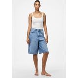 Denim Short - Blauw - Katoen - Relaxed Fit