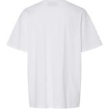 Pieces - Pcthea Ss Printed T-shirt - Wit - Dames T-shirt