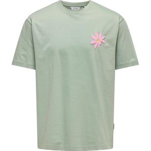 ONLY & SONS - OSJFLORA - T-shirt - Iceberg Green - Korte Mouwen - Junior