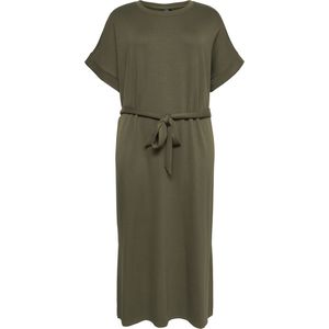 Vmchali - Lange Jurk - Sweatjurk - O-hals - Korte Mouwen - Regular Fit