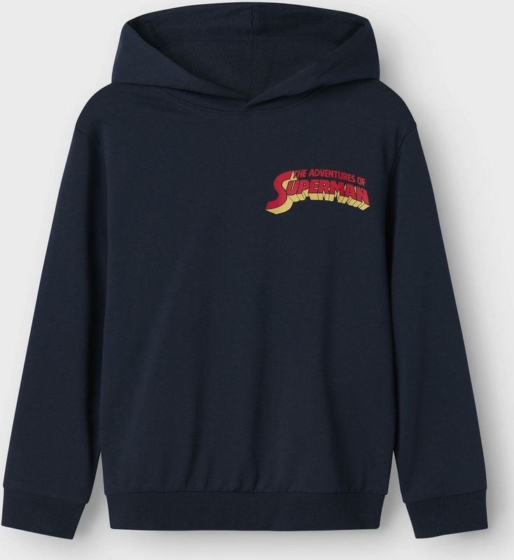 NAME IT Jongens Nkmjan Superman Nreg Sweat Wh Unb Wab, navy blazer, 122-128