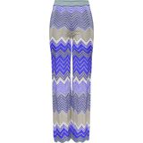 Only - Onlalvira Life MW Glitter Pant - Blauw - Viscose/Polyester/Metaal