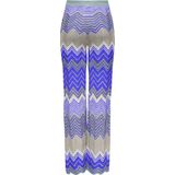 Only - Onlalvira Life MW Glitter Pant - Blauw - Viscose/Polyester/Metaal