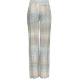 Only - Onlalvira Life MW Glitter Pant - Blauw - Viscose/Polyester/Metaal