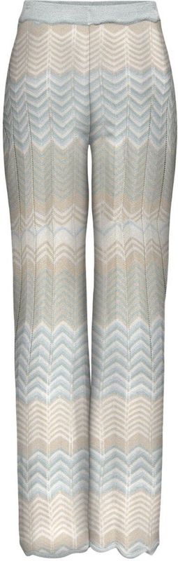 Only - Onlalvira Life MW Glitter Pant - Blauw - Viscose/Polyester/Metaal