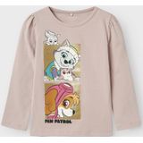 Paw Patrol - Top - Glitterprint - Jersey - Lange Mouwen - Ronde Hals