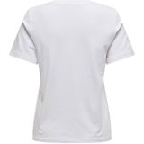 Only - Henny Life Shirt - Wit - Regular Fit - Dames