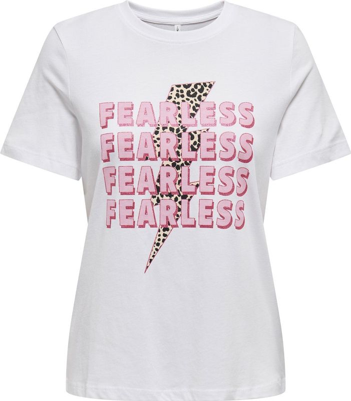 Only - Henny Life Shirt - Wit - Regular Fit - Dames