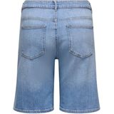 ONLY CARMAKOMA - Denim Shorts - Blauw - Hoogwaardige Denim - High Waist