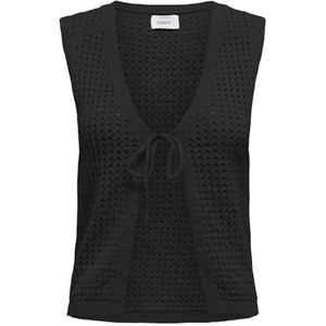 ONLY Dames Onlannasofia Life Sl Vest KNT, zwart, M