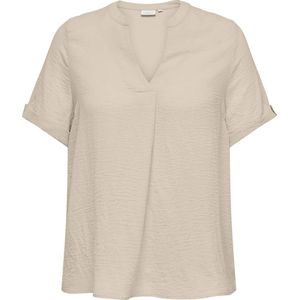 Only Carmakoma, Dames, Blouses & Shirts, Beige, Maat: XL