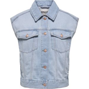 Only - Onlrobyn Sl Dnm Vest - Blue Denim - 100% Katoen