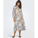 ONLY CARMAKOMA - Midi-jurk - V-Hals - 3/4 Mouwen - Regular Fit