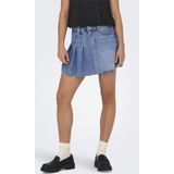 Spijkerrok - Blauw - Katoen - Mid Waist - Achterzakken en Voorzakken