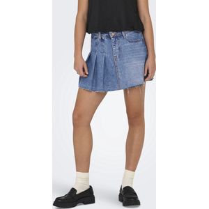 ONLY - Onlkadie Reg Pleat Dnm Skort - Dames - Lichtblauw - Jeans - 1 stuk