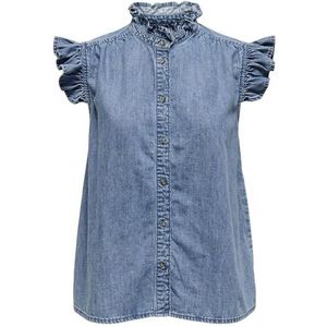 ONLY - Blouse - Blauw - Denim
