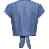 Only - ONLBEA 15344181 - Blouse - Medium Blue Denim - Korte Mouwen