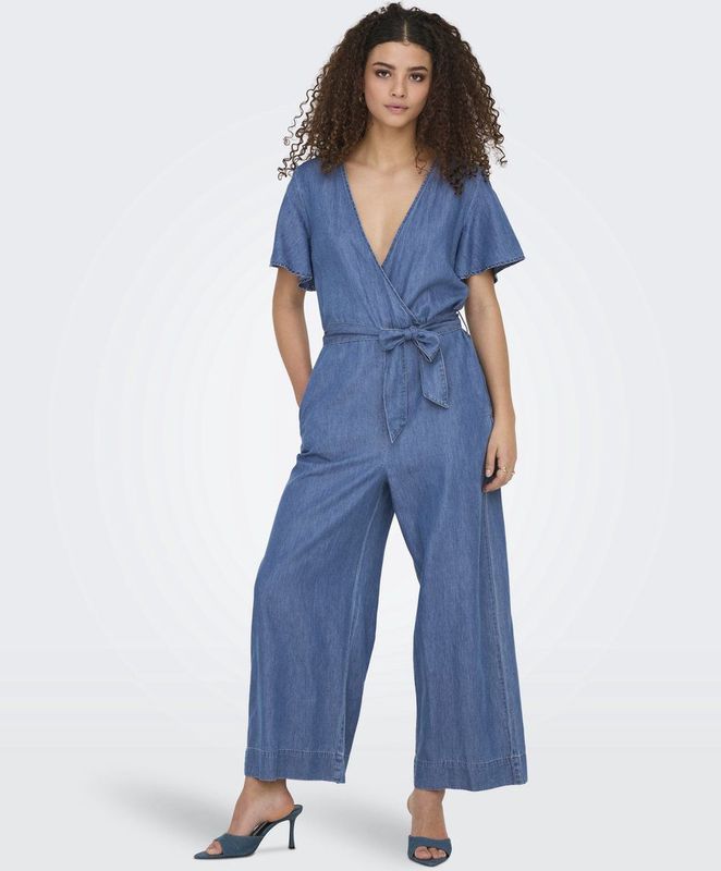 Only - Bea Hanna - Damesjumpsuit - Mêlee - Mix van Katoen en Lyocell