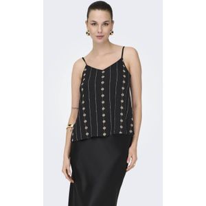 ONLY - ONLVIANA - Singlet - Zwart - Spaghettibandjes