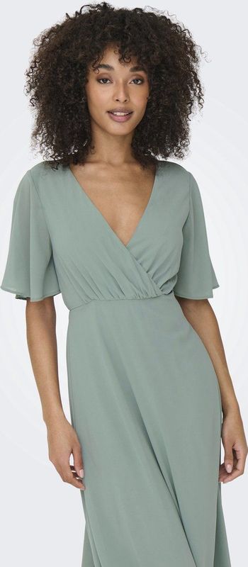 ONLY - ONLSTAR LIFE MIA MAXI DRESS - Dames - Mini Jurken - Steel - Geweven Stof