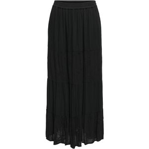 A-lijnrok - Zwart - 100% Viscose - Regular Fit - Normale Taillehoogte