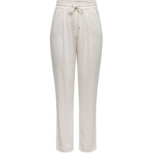 Only - Onlsiesta HW Linen Bl Shorts - Beige - 80% Viscose 20% Linnen