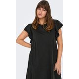ONLY CARMAKOMA - Midi-jurk - Katoen - Regular Fit - Tot aan de Enkel - Korte Mouwen