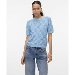 Vero Moda - Vmprecious 2/4 O-neck Pullover - Airy Blue - Dames