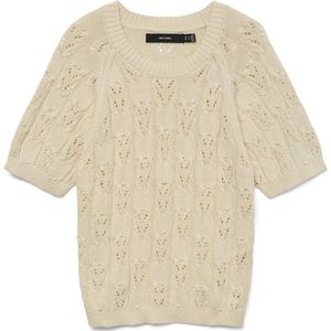 VERO MODA Vmprecious 2/4 ronde hals pullover voor dames, berk, L