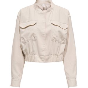ONLY Onllis Linen Jacket Otw Onllis Linen Otw Damesjas (1 stuk), Lichtbeige, L