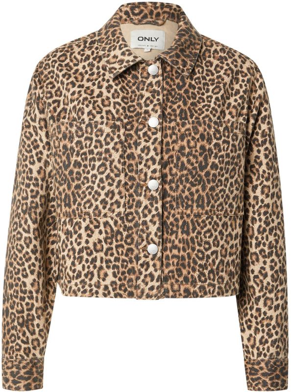 Jas - Gespreide Kraag - Lange Mouwen - Knoopsluiting - Tussenjas