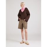 Onlnaomi - High Waist Bermuda Shorts - Blauw - Katoen - Regular Fit