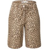 Onlnaomi - High Waist Bermuda Shorts - Blauw - Katoen - Regular Fit