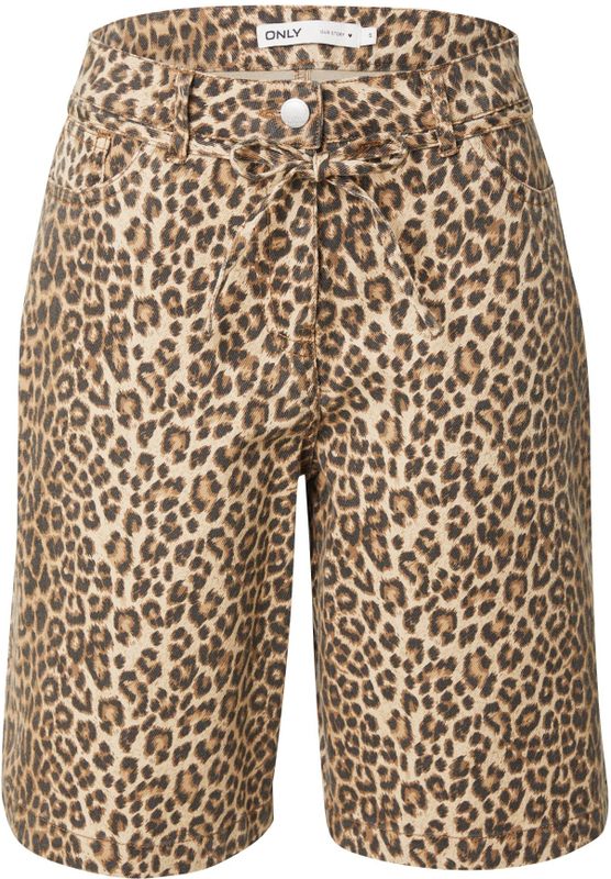 Onlnaomi - High Waist Bermuda Shorts - Blauw - Katoen - Regular Fit