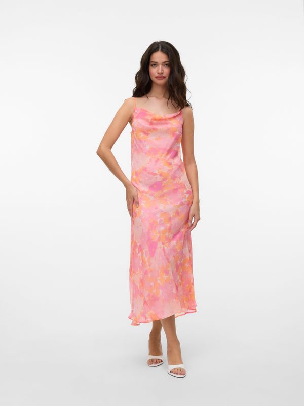 VERO MODA - Zomerjurk - Roze - Mouwloos - Ronde Hals